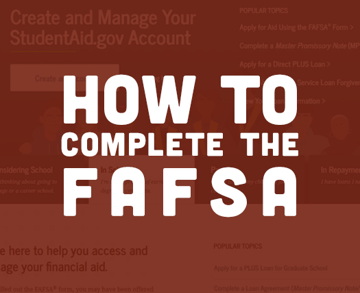 How to complete the FAFSA