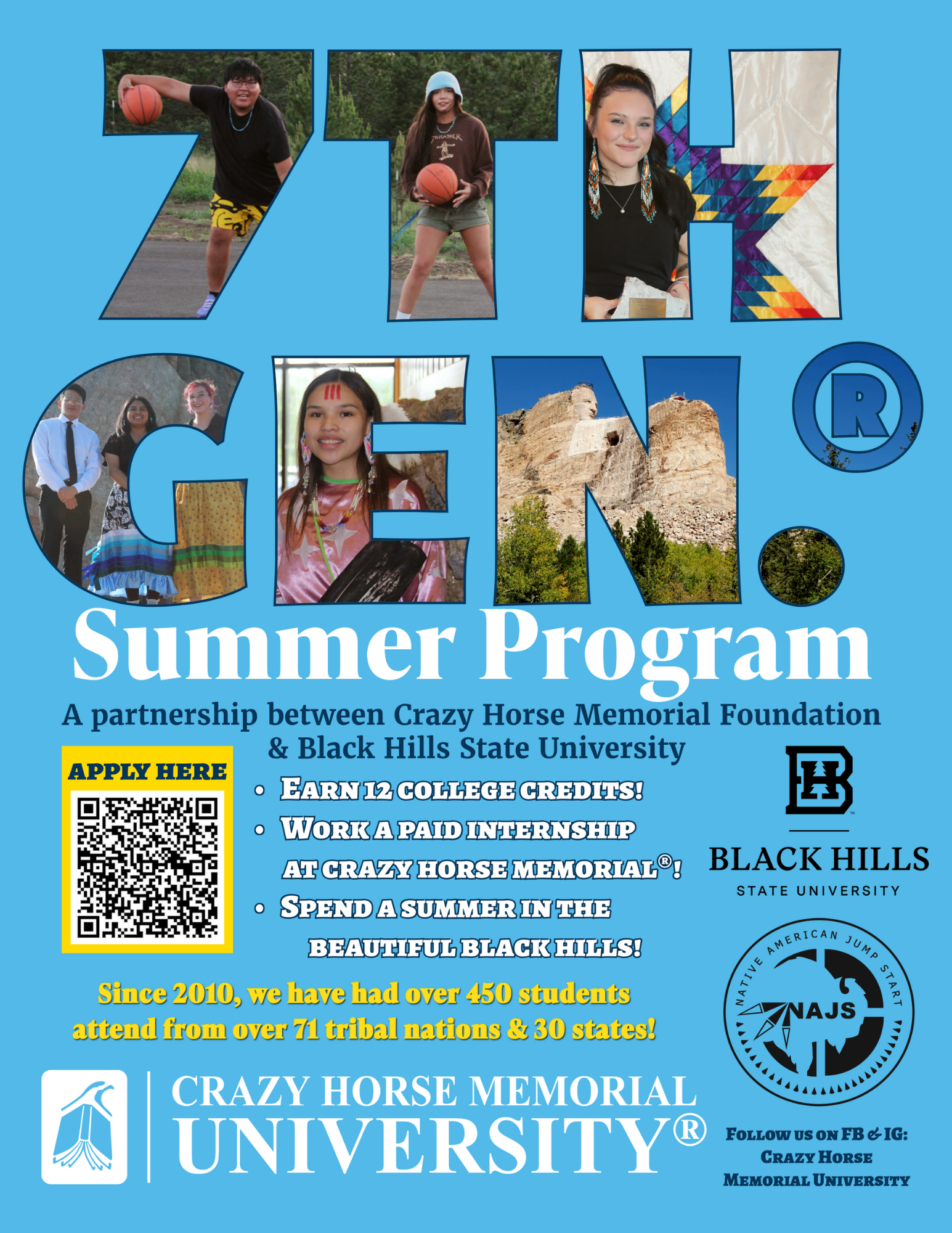 7TH GEN.® Summer Program @ Crazy Horse Memorial University®